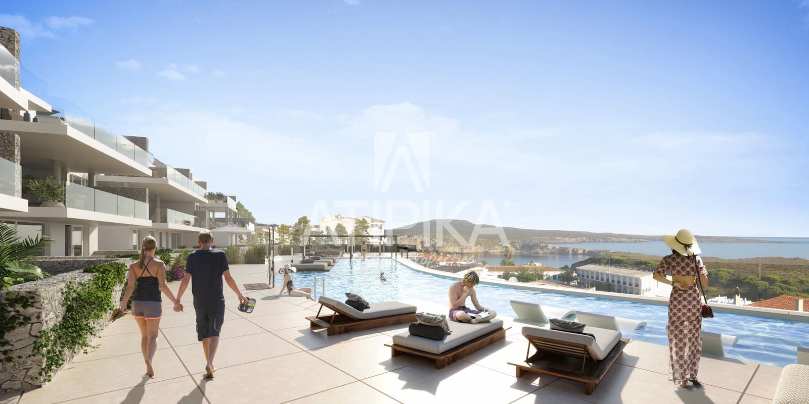 3 soveværelse Penthouse til salg i Arenal d'en Castell med swimmingpool - € 749.000 (Ref: 8417066)