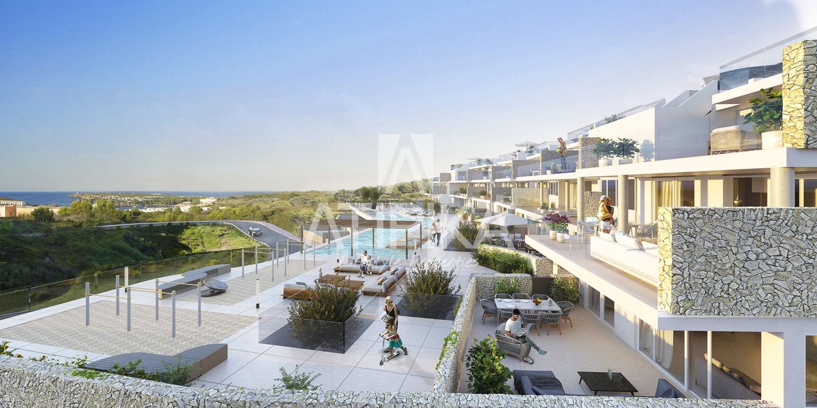 3 soveværelse Penthouse til salg i Arenal d'en Castell med swimmingpool - € 749.000 (Ref: 8417066)