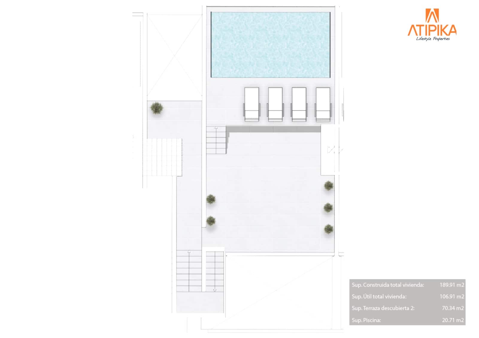 2 bedroom Penthouse for sale in Arenal d'en Castell with pool - € 729,000 (Ref: 8417073)