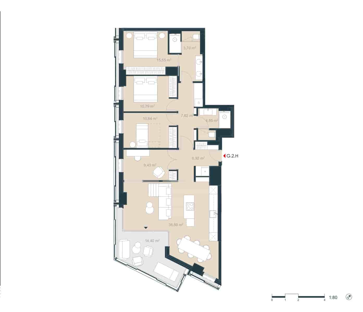 4 soveværelse Lejlighed til salg i Barcelona by - € 1.435.000 (Ref: 8923399)