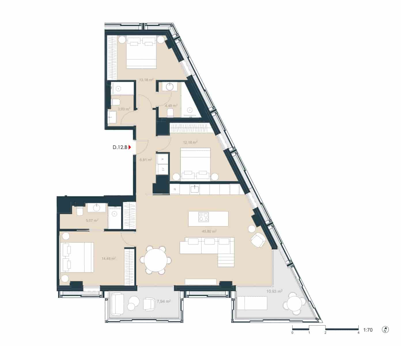 3 quarto Apartamento para venda em Barcelona cidade - 2 260 000 € (Ref: 8945815)