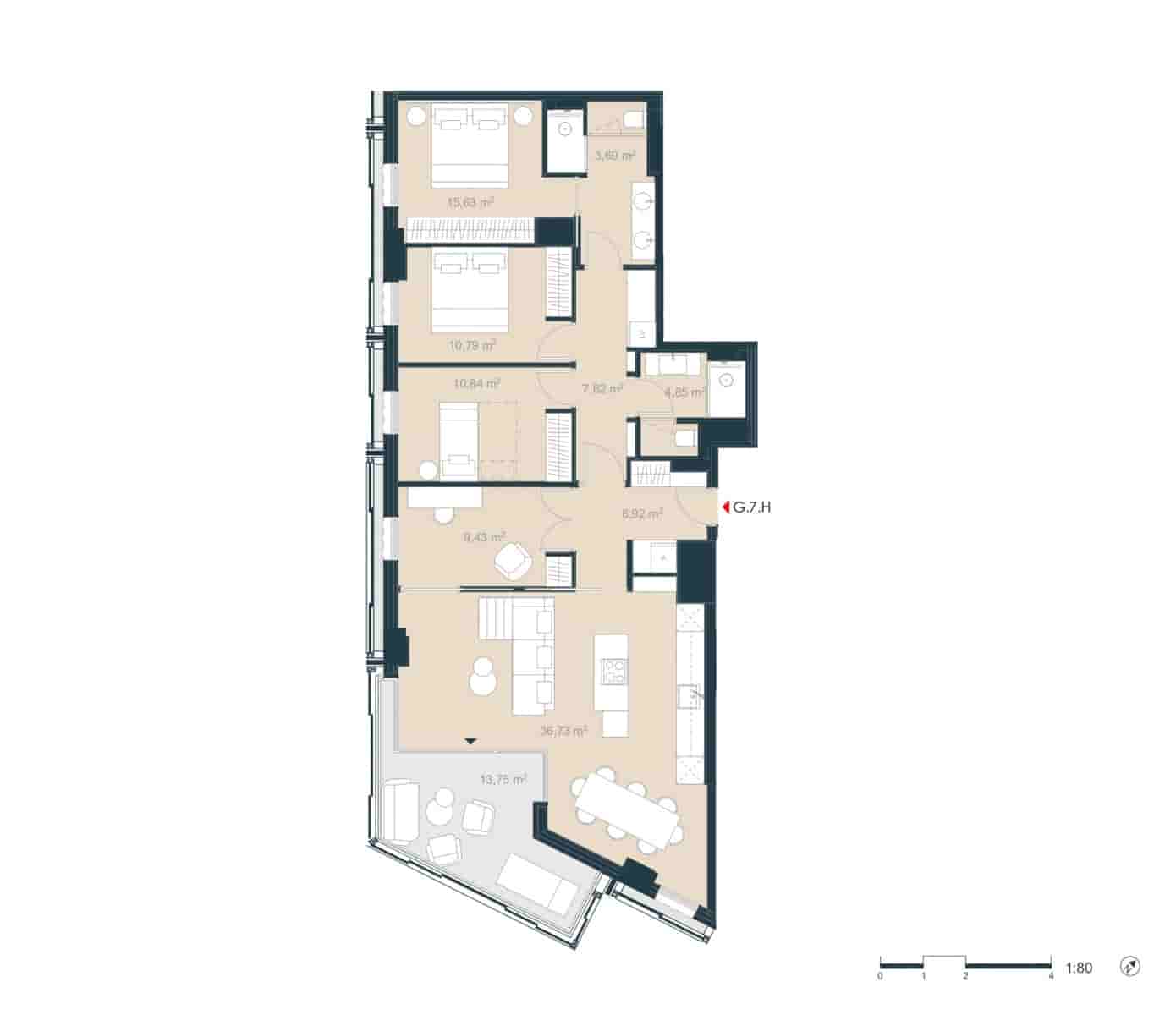 4 bedroom Apartment for sale in Barcelona city - € 1,685,000 (Ref: 8948350)