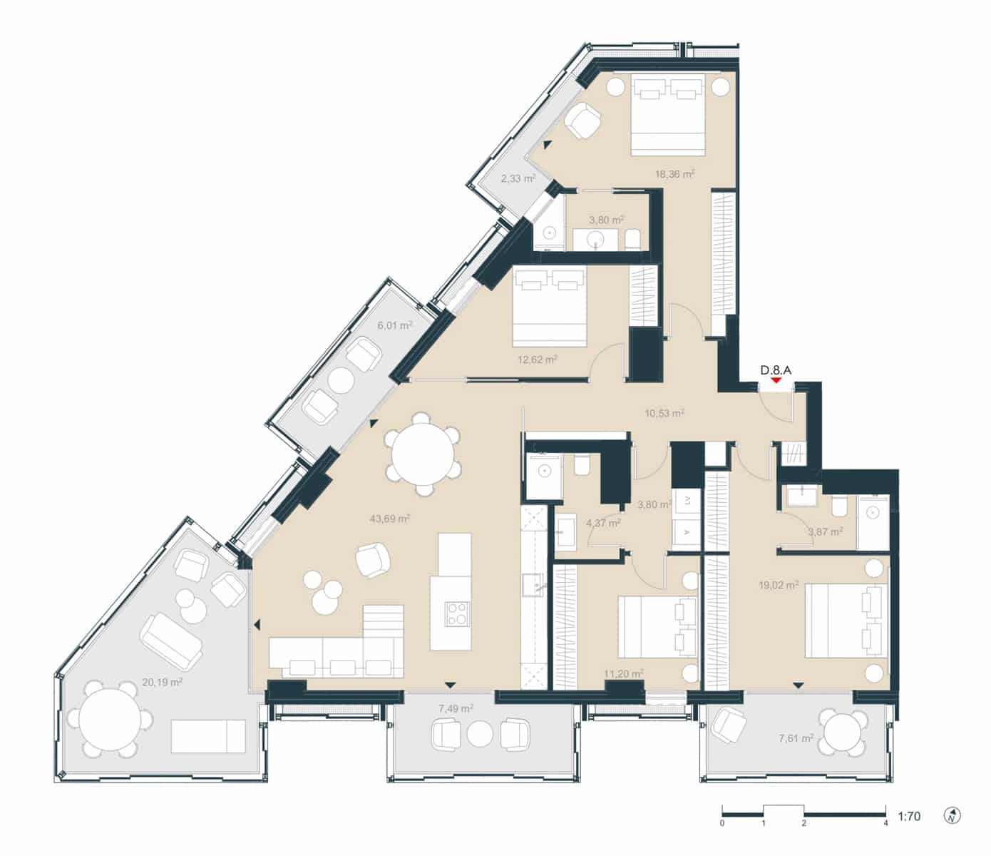 4 bedroom Apartment for sale in Barcelona city - € 2,700,000 (Ref: 8948353)