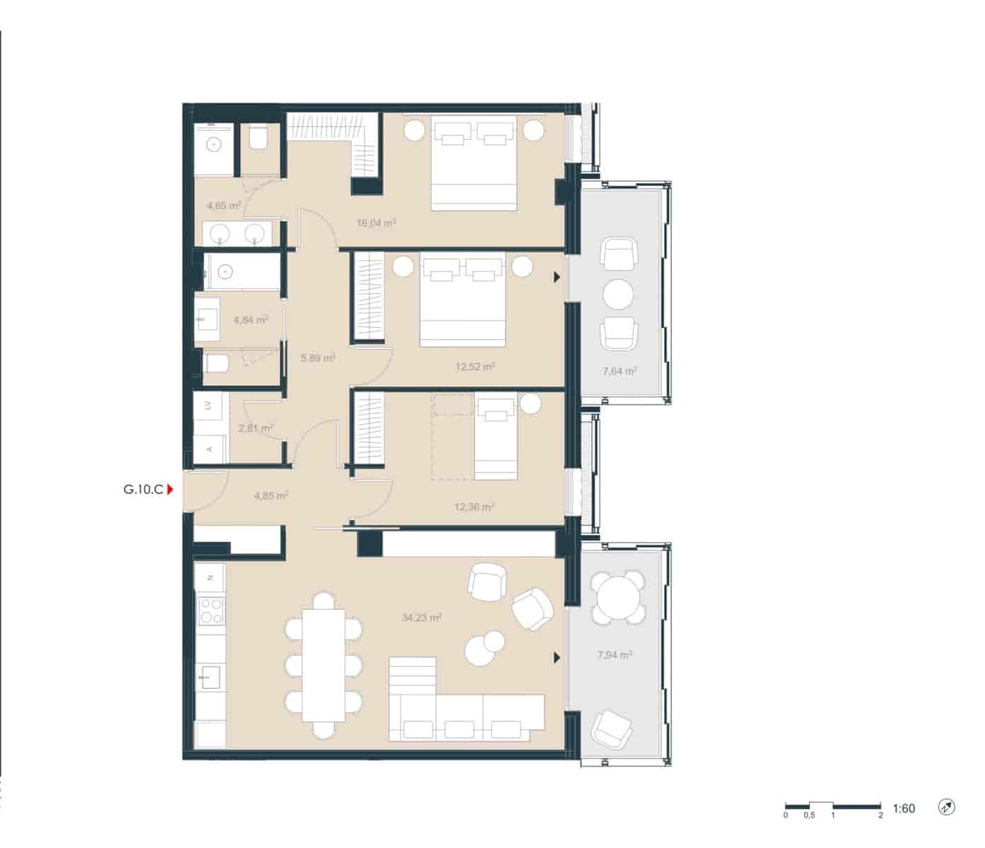 3 quarto Apartamento para venda em Barcelona cidade - 1 875 000 € (Ref: 8948365)