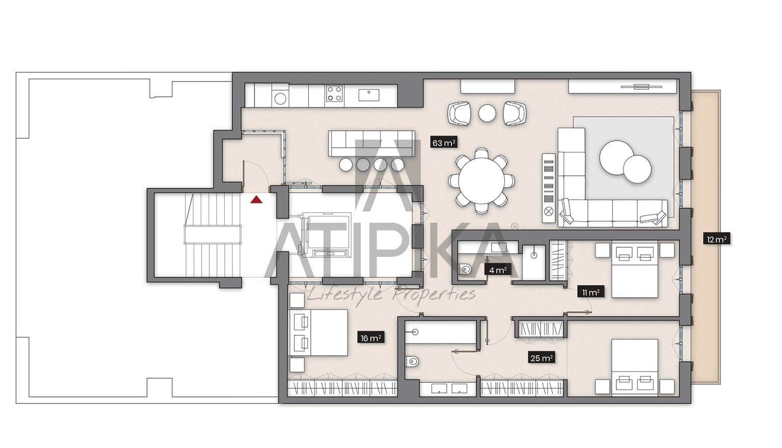 Apartamento de 3 habitaciones en Barcelona ciudad en venta - 1.400.000 € (Ref: 8949992)
