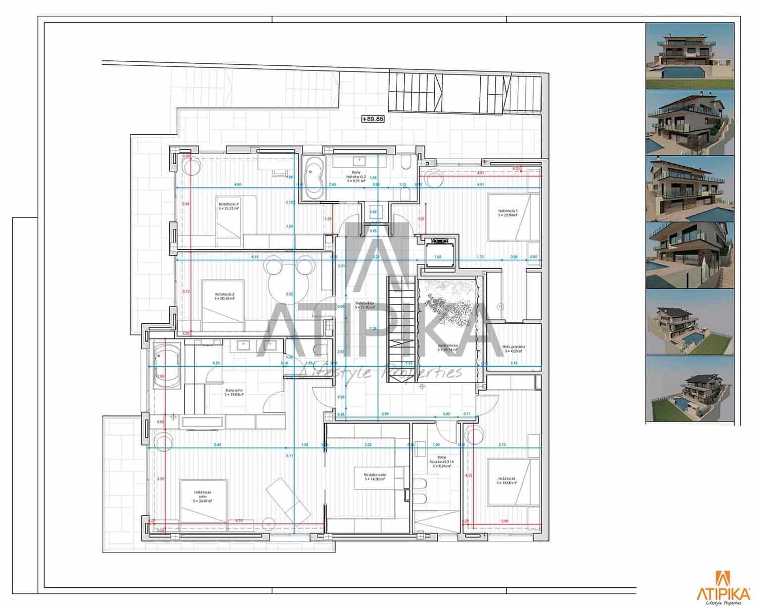 5 camera da letto Villa da affittare in Castelldefels con piscina - 30.000 € (Rif: 9016860)