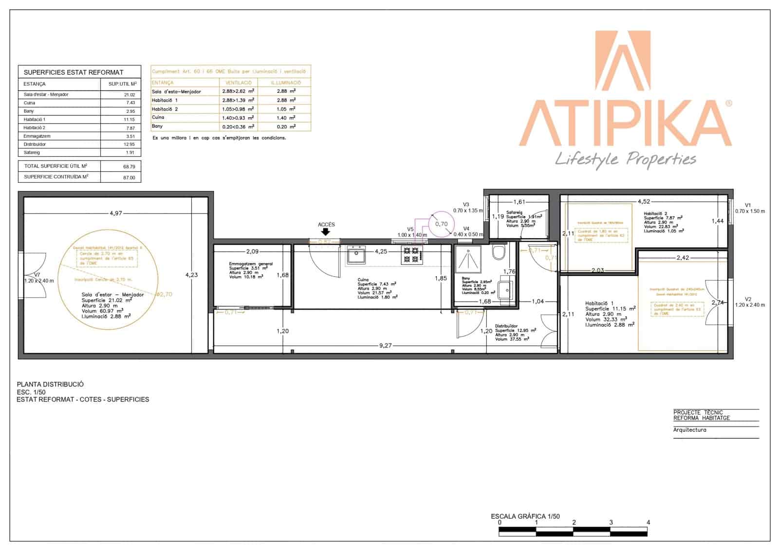 2 soverom Leilighet til salgs i Barcelona by - € 520 000 (Ref: 9050636)