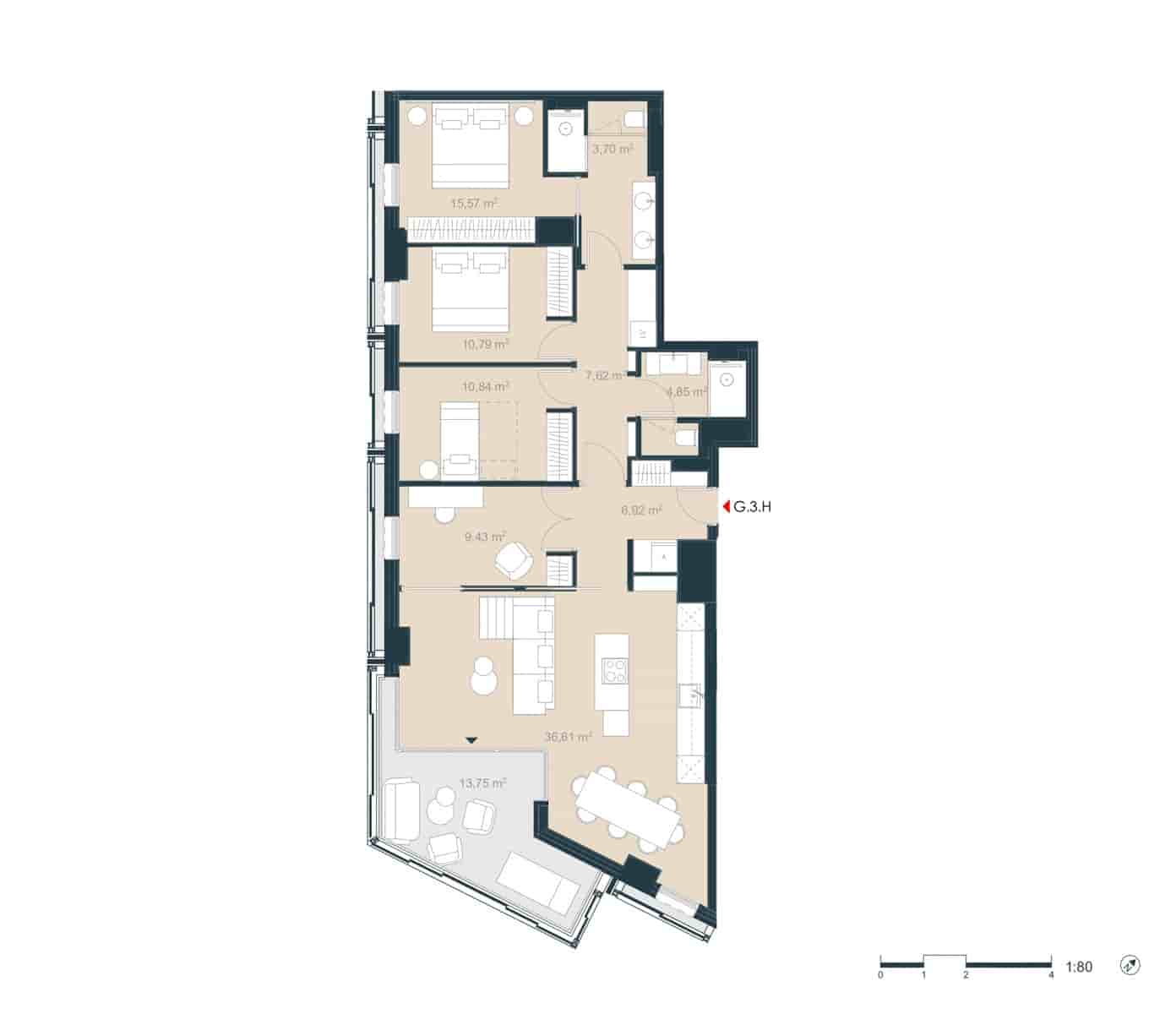 4 bedroom Apartment for sale in Barcelona city - € 1,485,000 (Ref: 9133966)