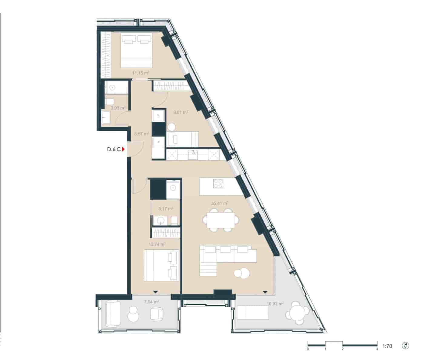 2 bedroom Apartment for sale in Barcelona city - € 1,415,000 (Ref: 9141273)