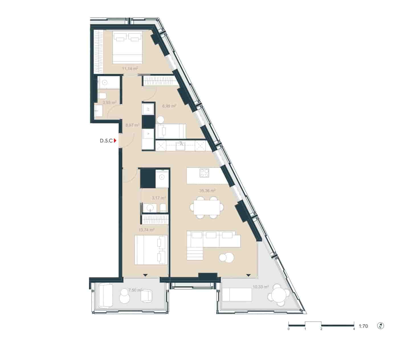 2 sypialnia Apartament na sprzedaż w Miasto Barcelona - 1 380 000 € (Ref: 9142587)