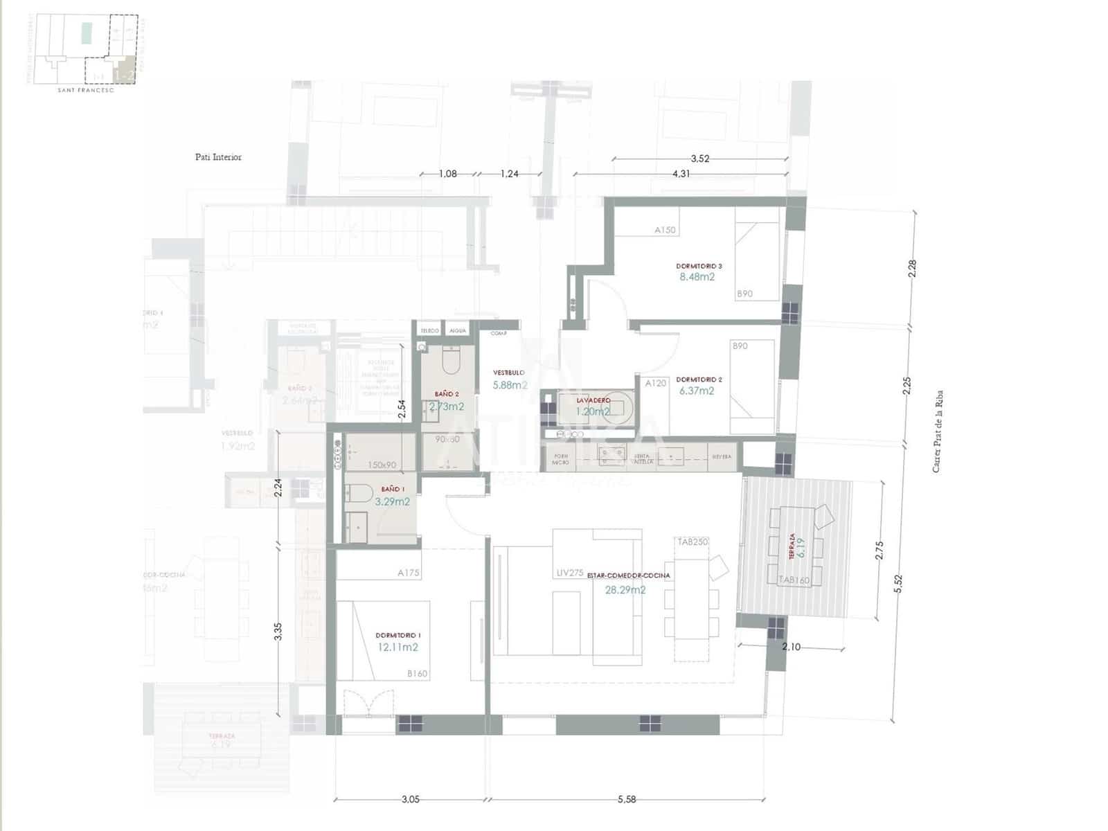 3 sovrum Lägenhet till salu i Cerdanyola del Valles med pool - 328 000 € (Ref: 9235939)
