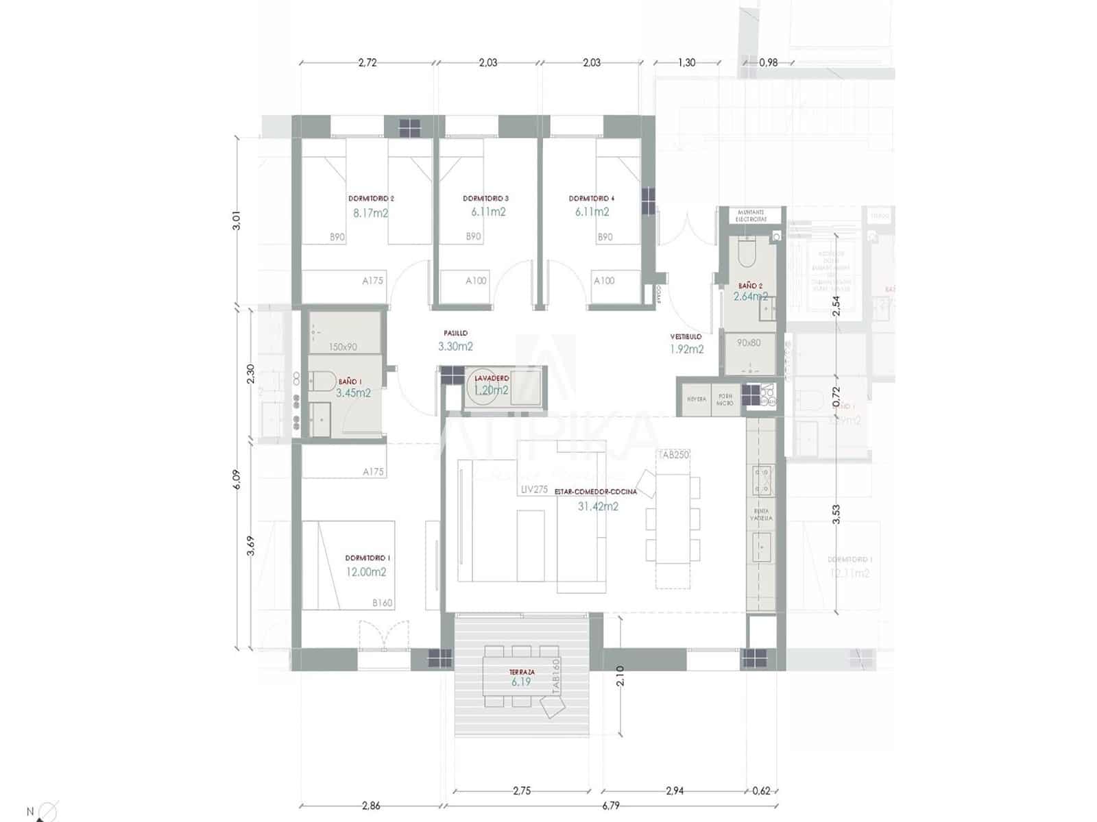 4 sypialnia Apartament na sprzedaż w Cerdanyola del Valles z basenem - 355 000 € (Ref: 9235941)