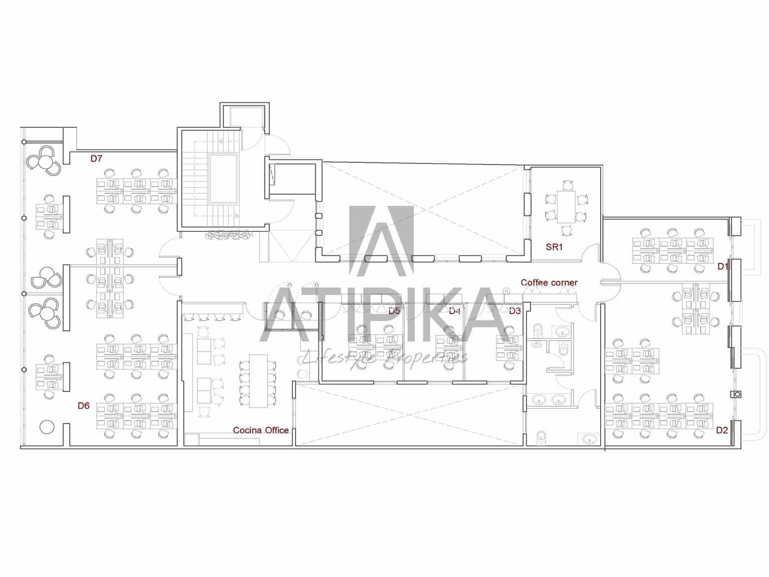 10 soverom Kontor til leie i Barcelona by - € 15 000 (Ref: 9548742)