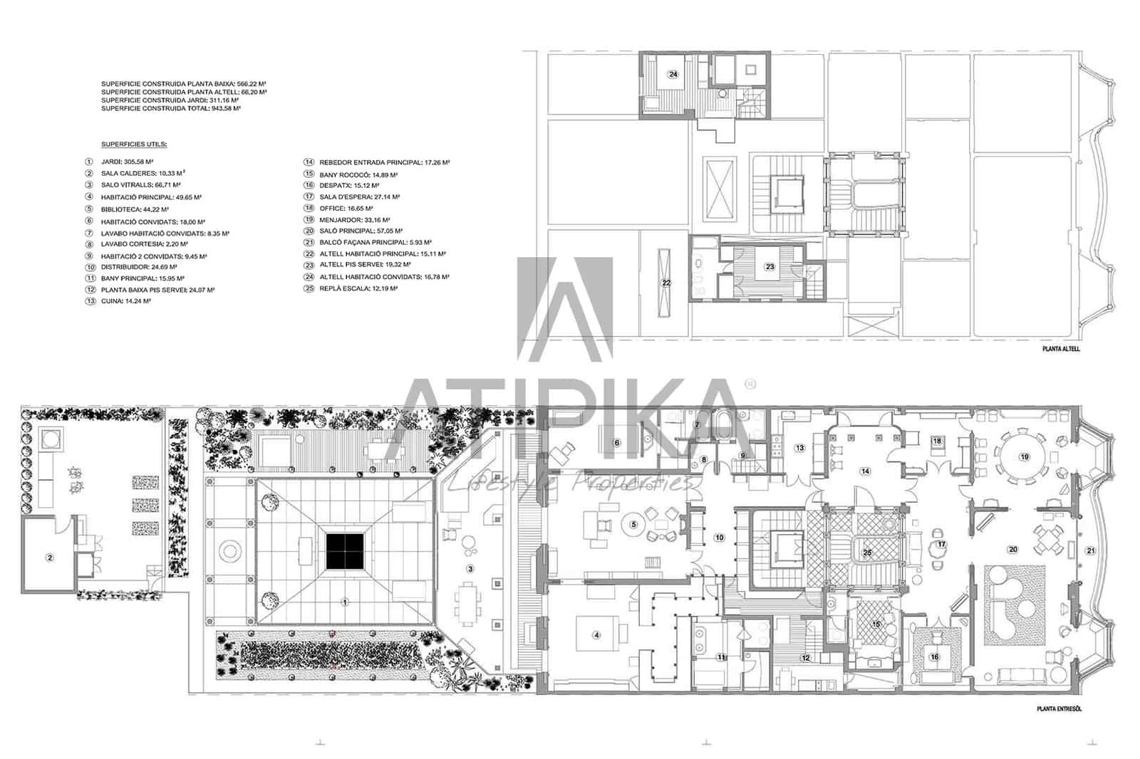 4 Zimmer Apartment zu verkaufen in Barcelona Stadt - 13.800.000 € (Ref: 9941355)