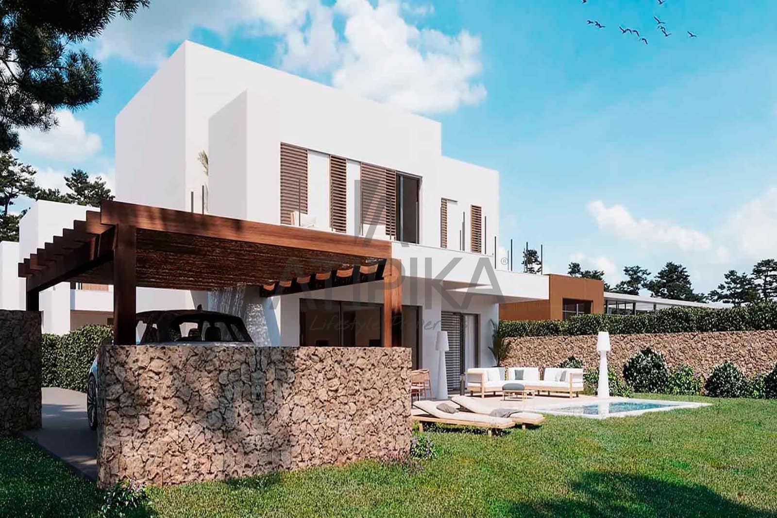 3 bedroom Villa for sale in Son Parc with pool - € 661,500 (Ref: 9941400)