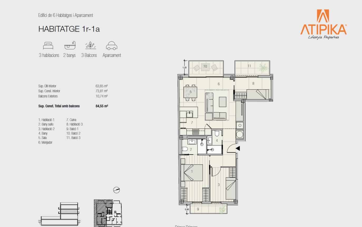 3 sypialnia Apartament na sprzedaż w Sant Cugat del Valles z basenem - 673 000 € (Ref: 9941429)