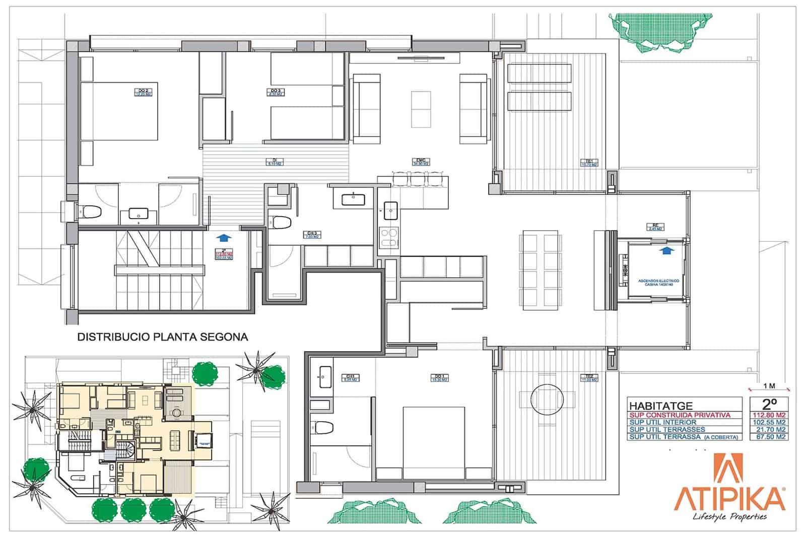 3 chambre Penthouse à vendre à Castelldefels avec piscine - 1 200 000 € (Ref: 9941463)