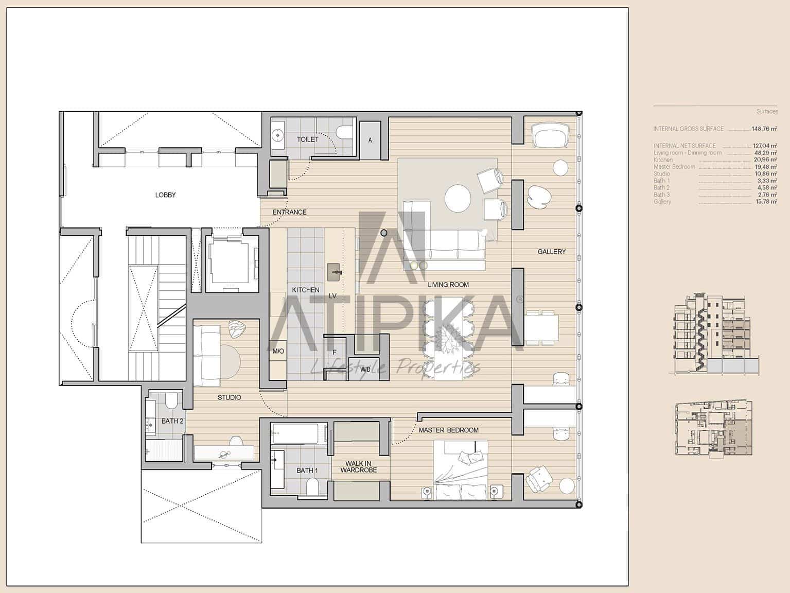 2 makuuhuone Huoneisto myytävänä paikassa Barcelona kaupunki - 1 650 000 € (Ref: 9941465)