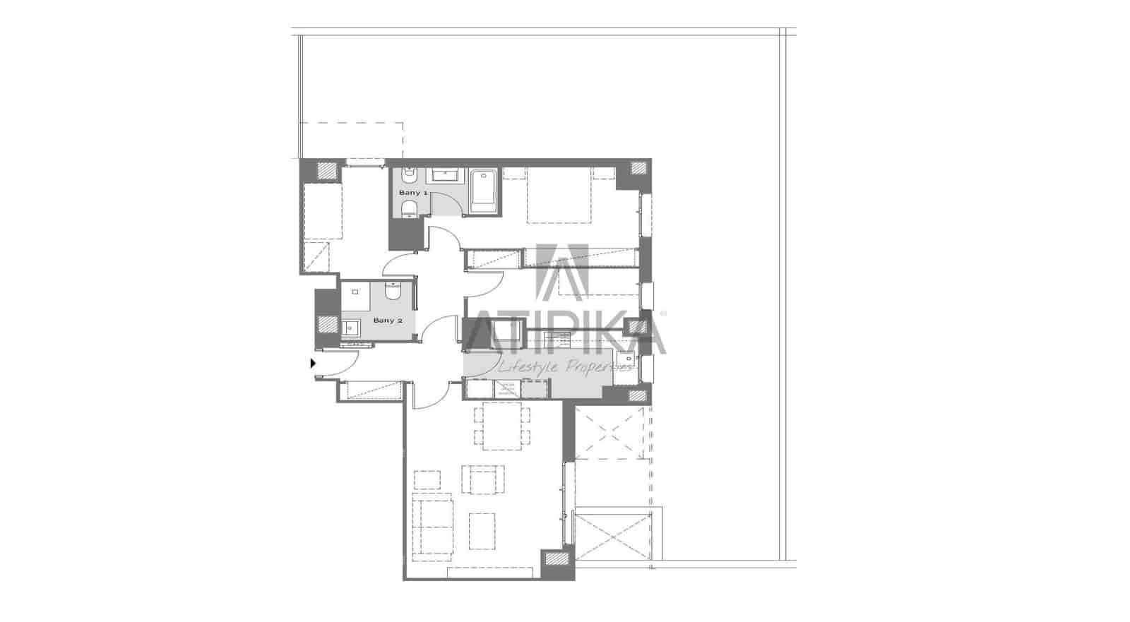 3 makuuhuone Huoneisto myytävänä paikassa Badalona mukana uima-altaan - 547 500 € (Ref: 9961904)