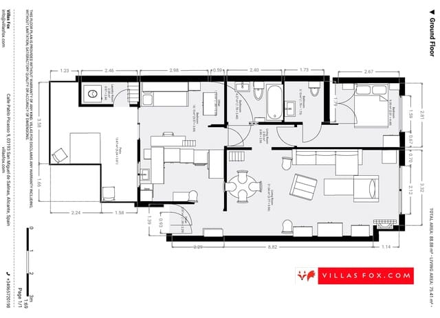 Apartamento de 2 habitaciones en San Miguel de Salinas en venta - 126.000 € (Ref: 8608773)