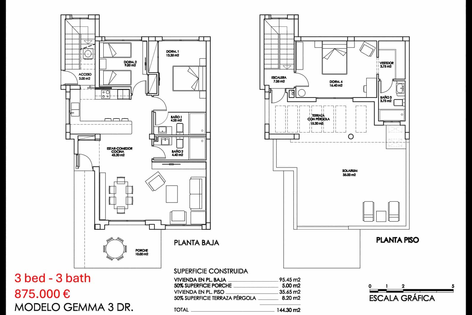 4 bedroom Villa for sale in San Miguel de Salinas with pool - € 630,000 (Ref: 8651263)