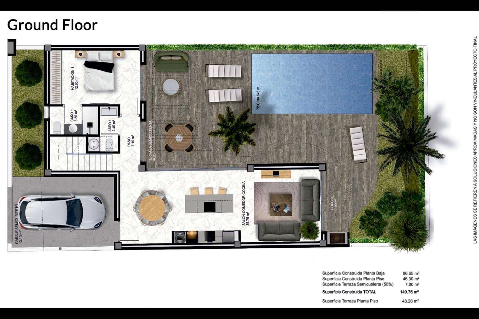 3 soveværelse Semi-Rækkehus til salg i Rojales med swimmingpool - € 399.000 (Ref: 8736465)