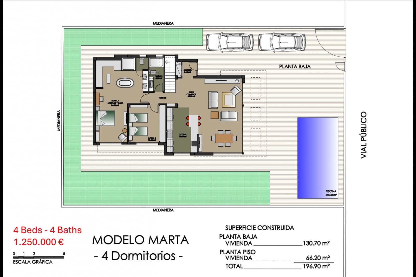 3 quarto Moradia para venda em San Miguel de Salinas com piscina - 875 000 € (Ref: 8769272)