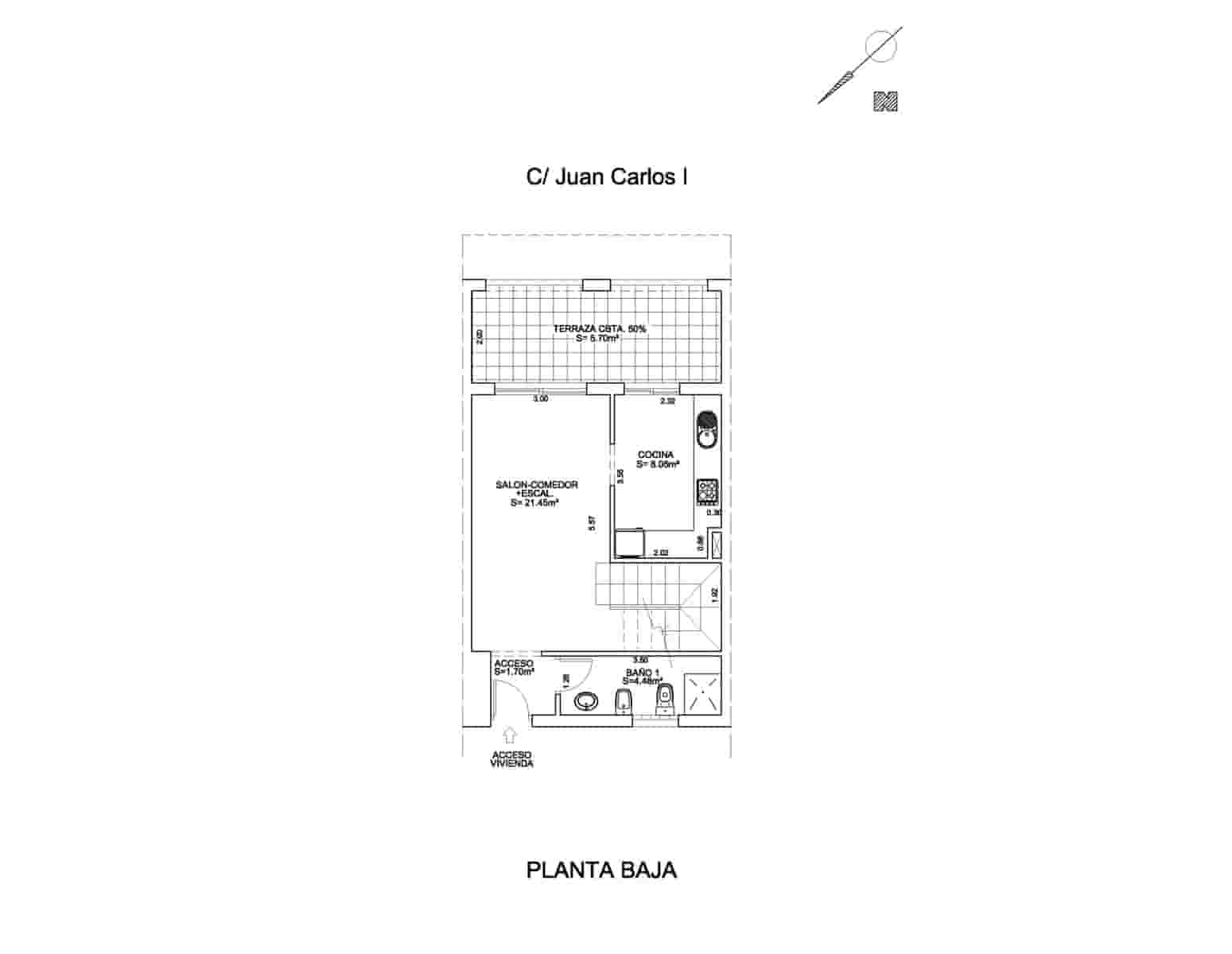 3 bedroom Apartment for sale in Jacarilla with pool - € 129,000 (Ref: 8937478)