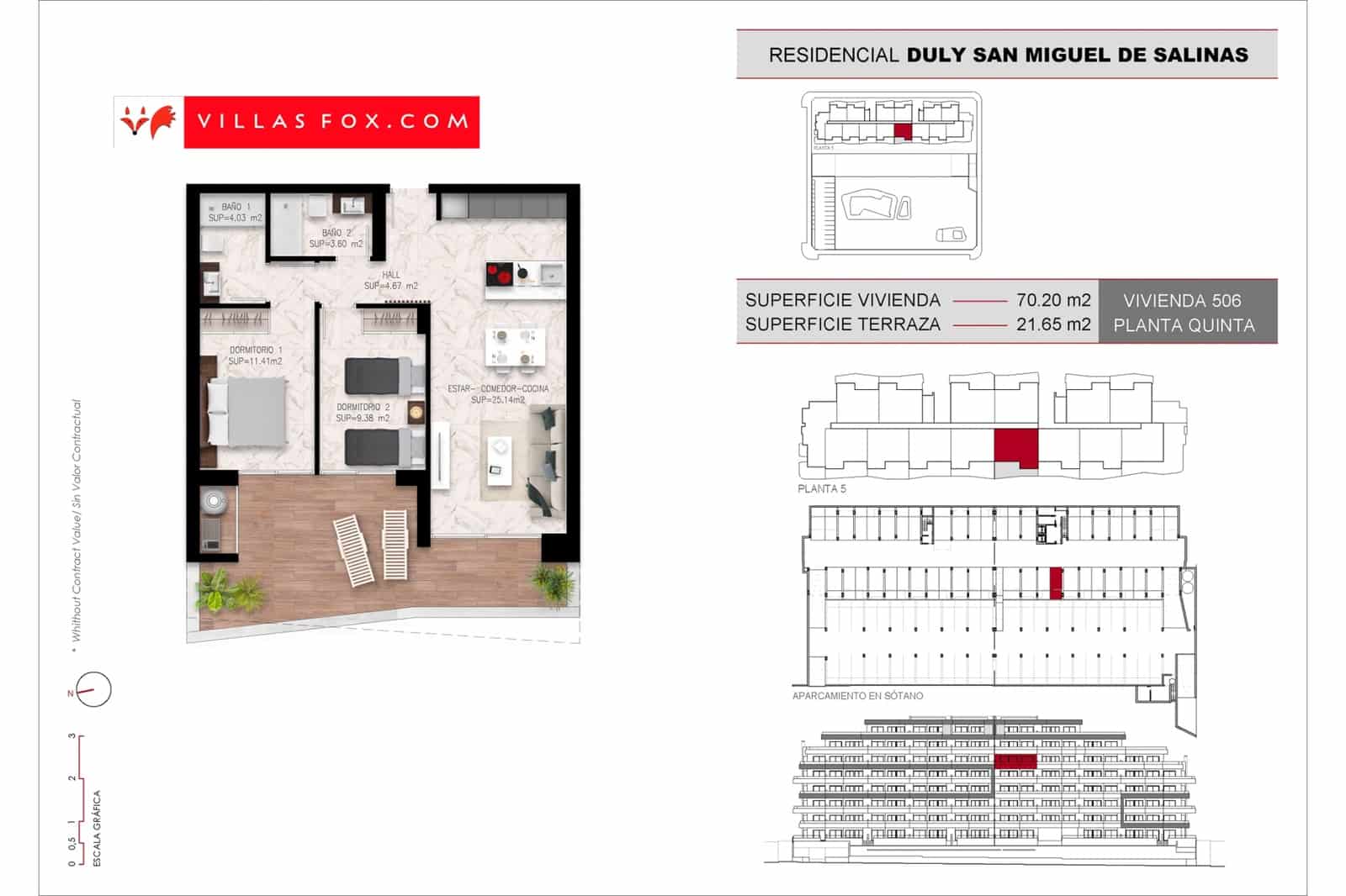 Apartamento de 2 habitaciones en San Miguel de Salinas en venta con piscina garaje - 219.000 € (Ref: 8942184)
