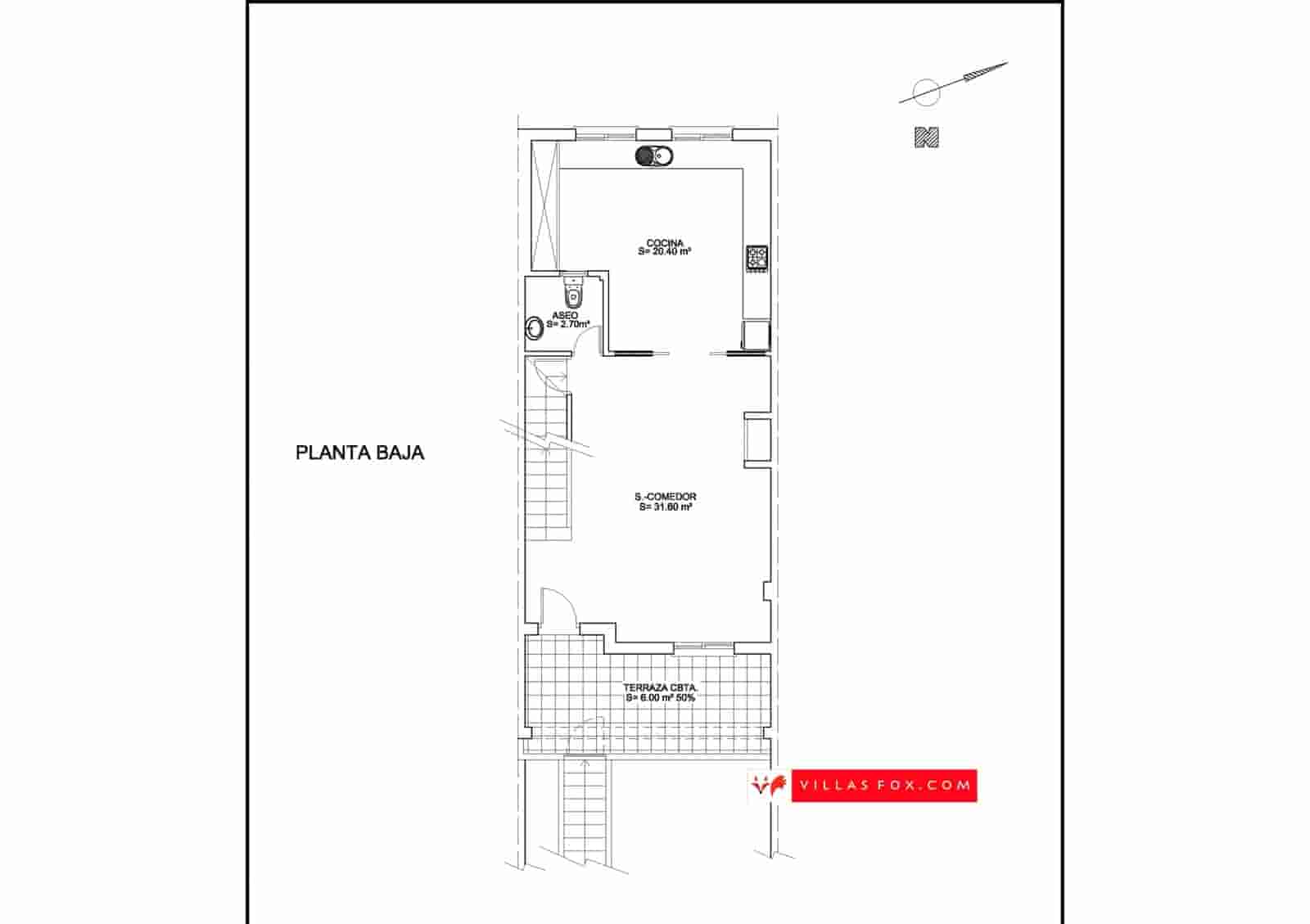 3 soveværelse Byhus til salg i San Miguel de Salinas med swimmingpool garage - € 249.000 (Ref: 9024970)