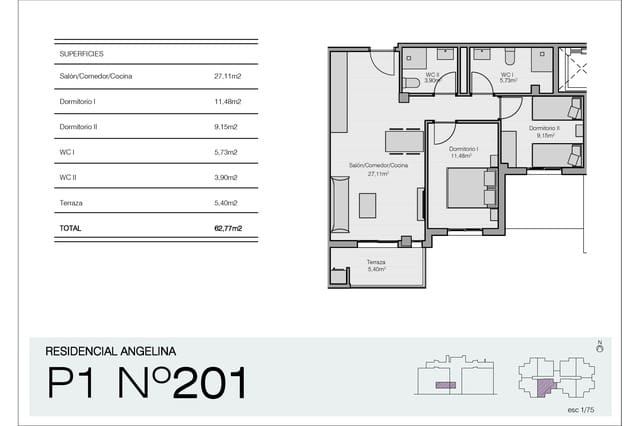 2 soveværelse Lejlighed til salg i San Miguel de Salinas med swimmingpool garage - € 180.000 (Ref: 9160559)