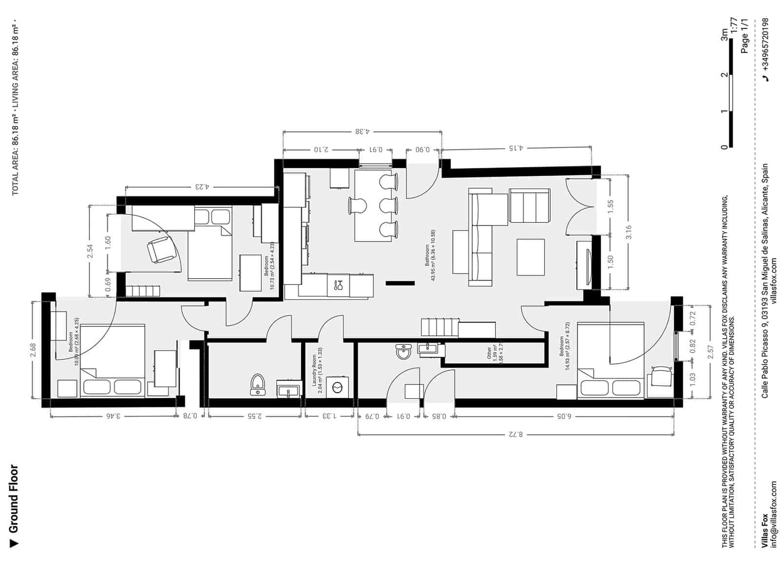 3 soveværelse Semi-Rækkehus til salg i Orihuela med swimmingpool - € 355.000 (Ref: 9336956)