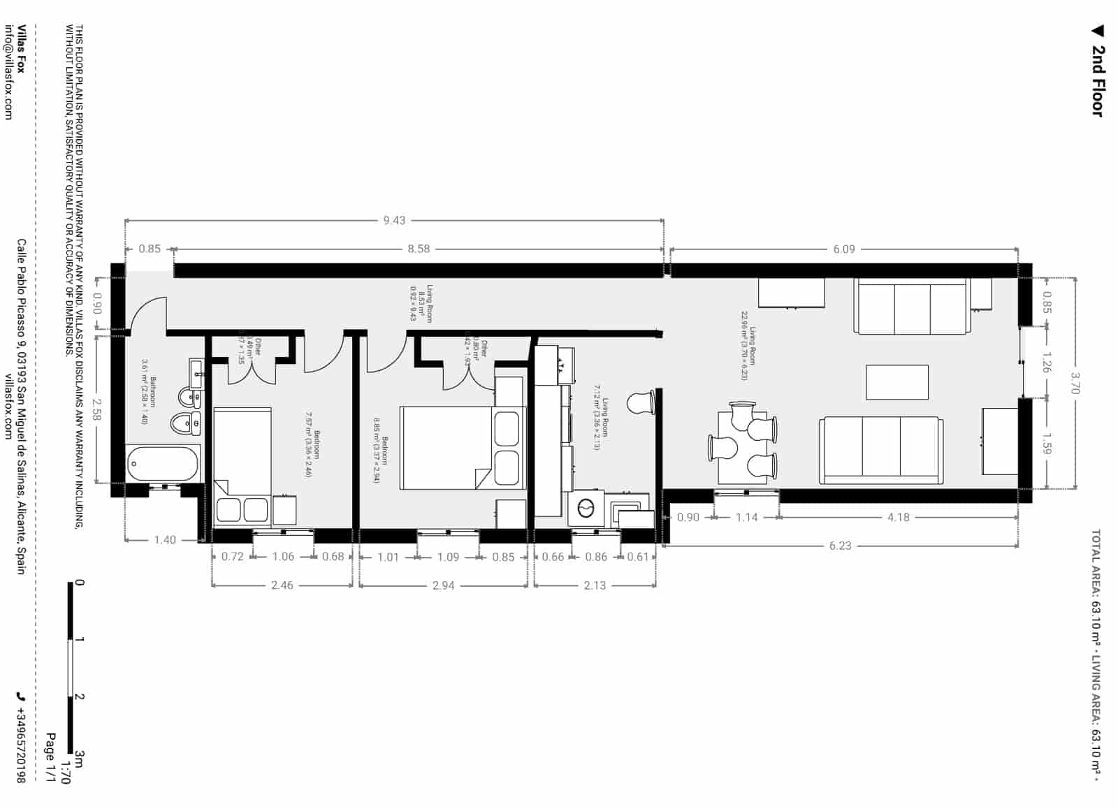 2 camera da letto Appartamento in vendita in San Miguel de Salinas - 99.000 € (Rif: 9353990)