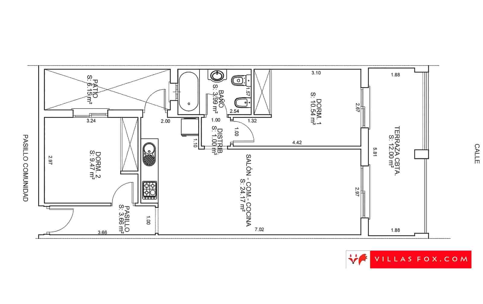 2 bedroom Apartment for sale in San Miguel de Salinas with pool garage - € 135,000 (Ref: 9519384)