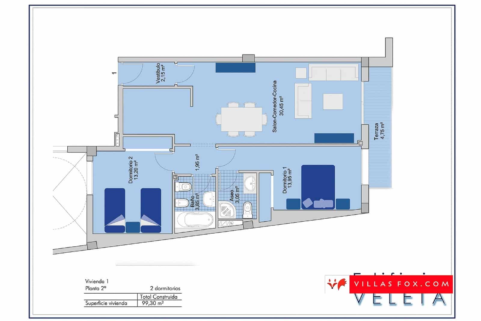 2 camera da letto Appartamento in vendita in San Miguel de Salinas con piscina garage - 165.000 € (Rif: 9538931)