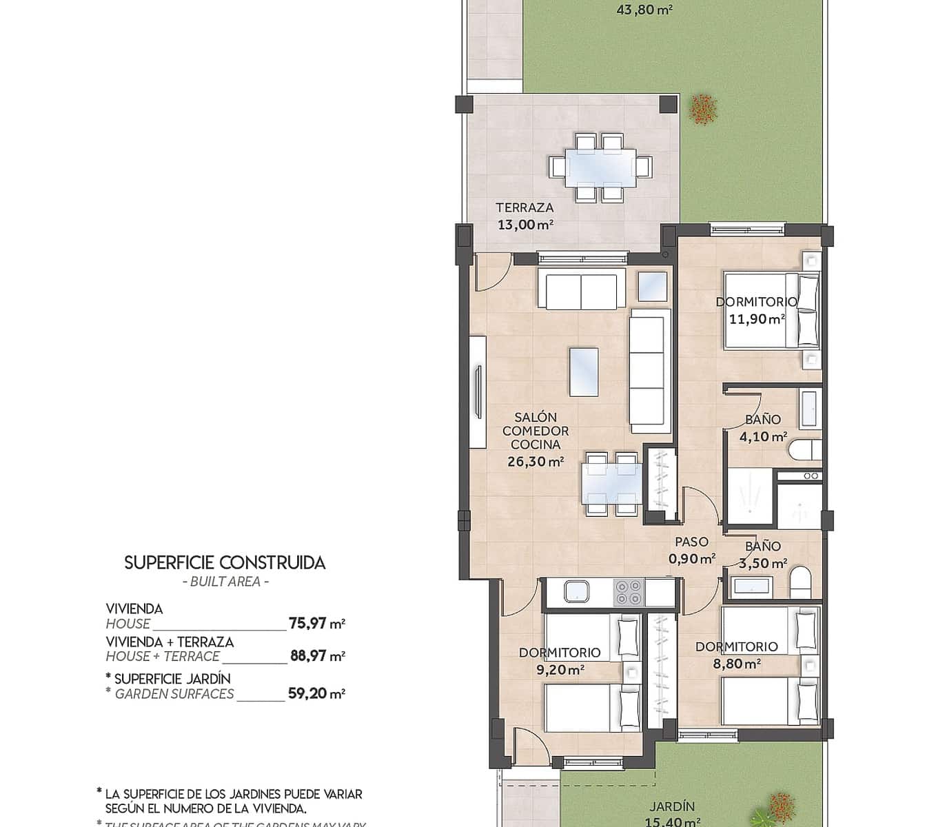 2 makuuhuone Huoneisto myytävänä paikassa San Miguel de Salinas mukana uima-altaan - 243 800 € (Ref: 9544550)