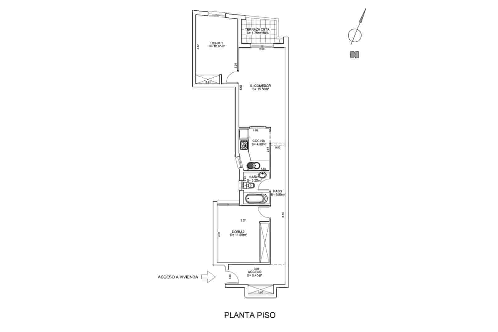 2 slaapkamer Appartement te koop in San Miguel de Salinas met garage - € 95.000 (Ref: 9547144)