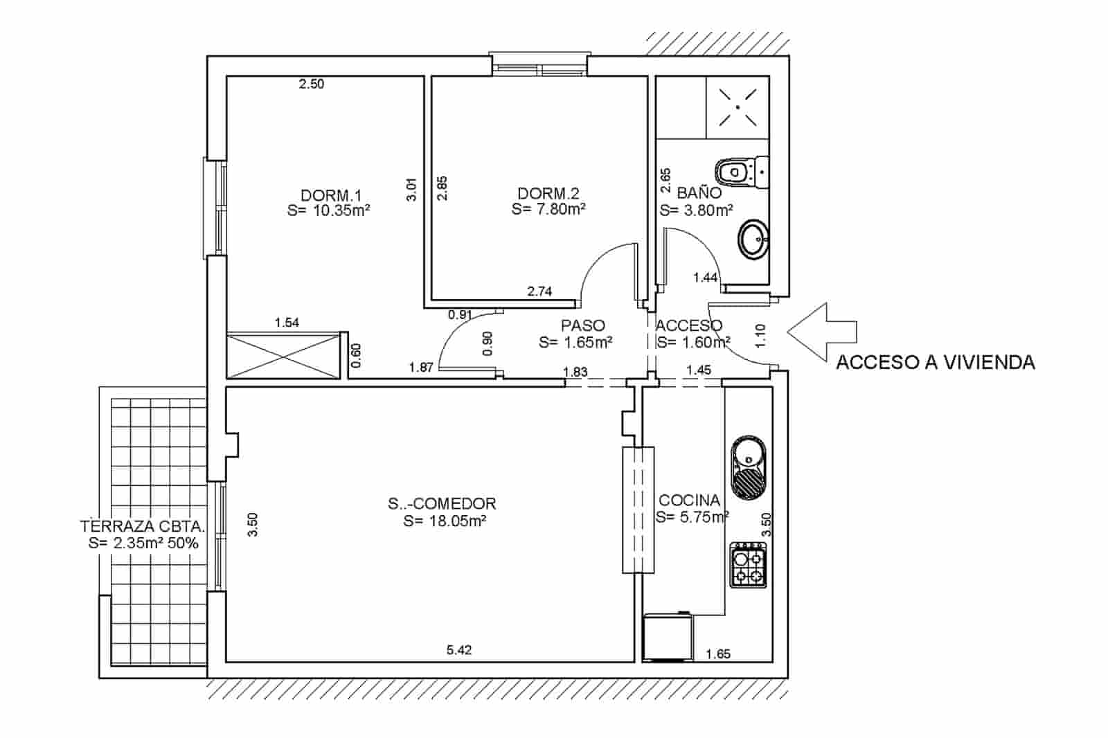 2 sypialnia Apartament na sprzedaż w San Miguel de Salinas z basenem - 135 000 € (Ref: 9800743)