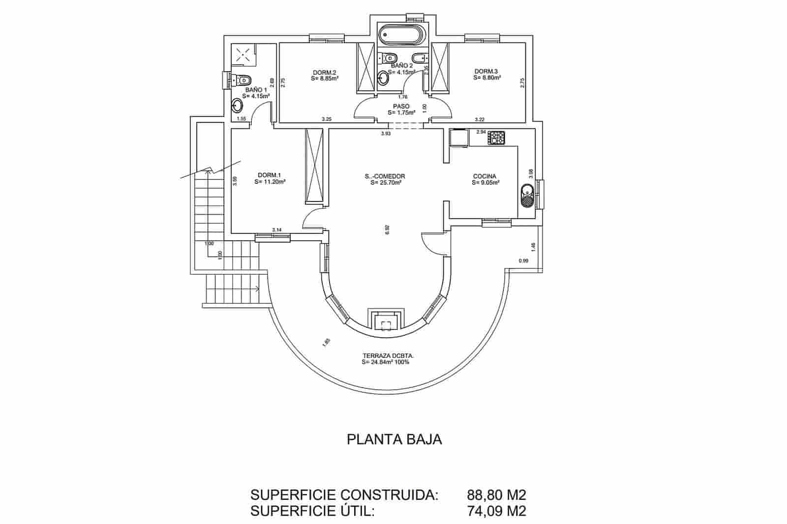 3 soverom Villa til salgs i San Miguel de Salinas med svømmebasseng garasje - € 349 000 (Ref: 9814102)