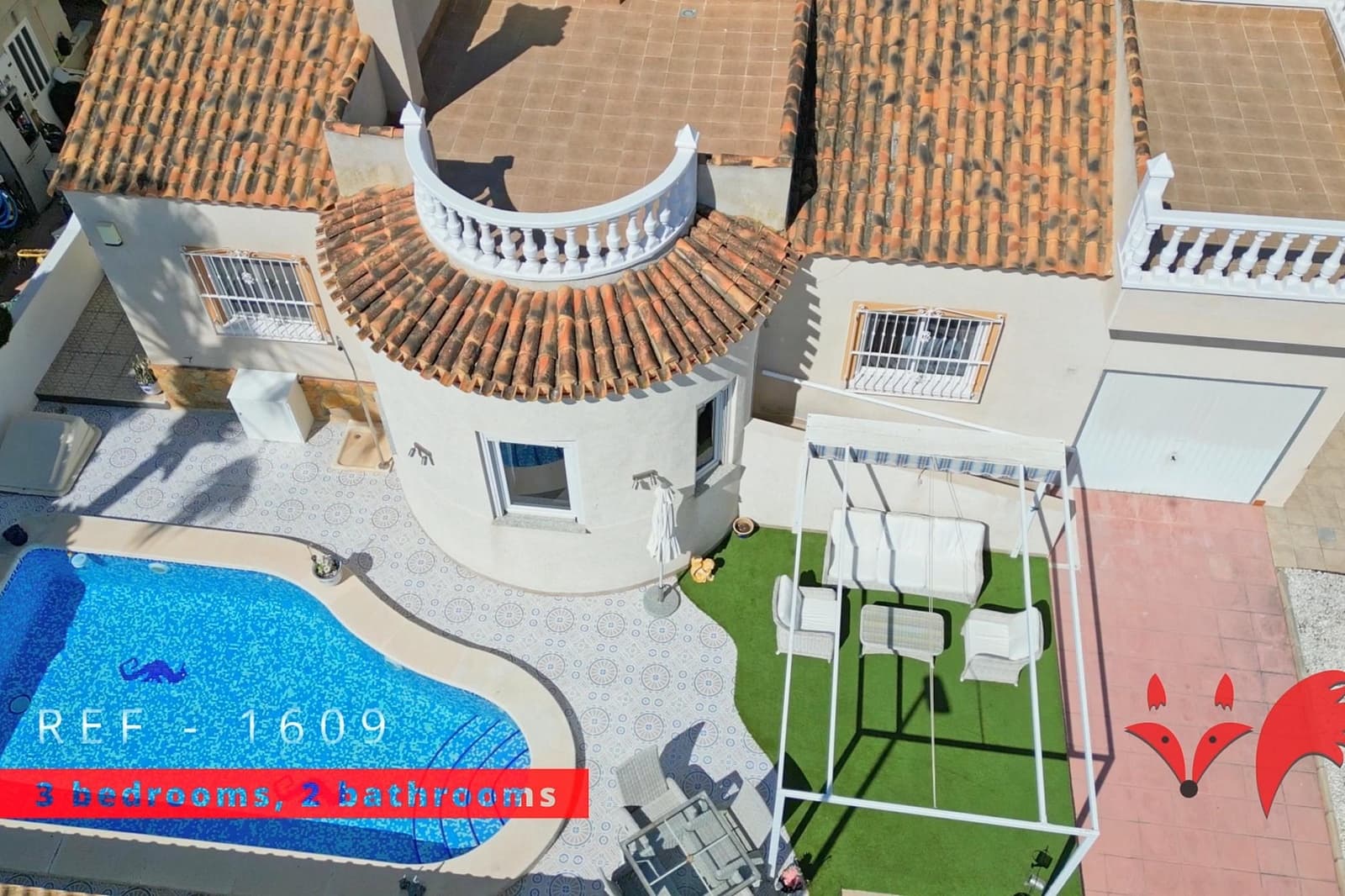 3 slaapkamer Villa te koop in San Miguel de Salinas met zwembad garage - € 285.000 (Ref: 9823927)