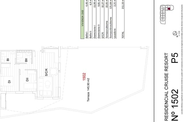 Apartamento de 2 habitaciones en San Miguel de Salinas en venta con piscina garaje - 289.900 € (Ref: 9829600)