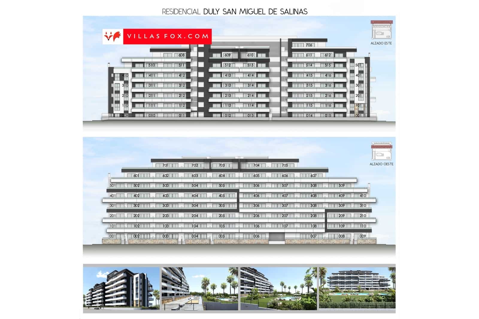 2 makuuhuone Huoneisto myytävänä paikassa San Miguel de Salinas mukana uima-altaan 
autotalli - 230 000 € (Ref: 9836776)