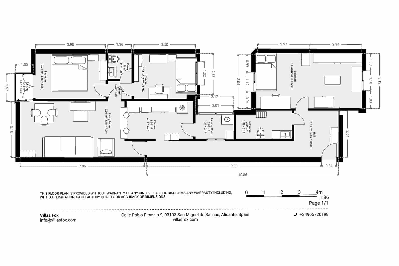 4 chambre Appartement à vendre à San Miguel de Salinas avec garage - 155 000 € (Ref: 9963414)