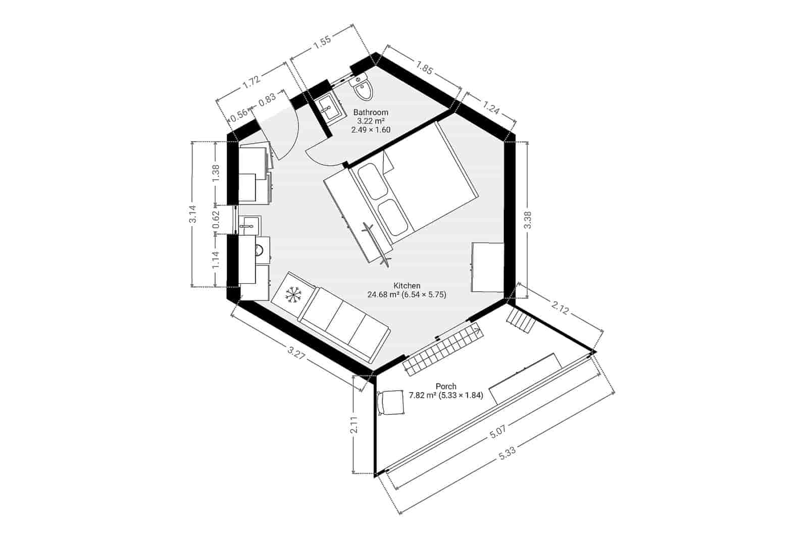 1 camera da letto Appartamento in vendita in San Miguel de Salinas - 74.000 € (Rif: 9966838)