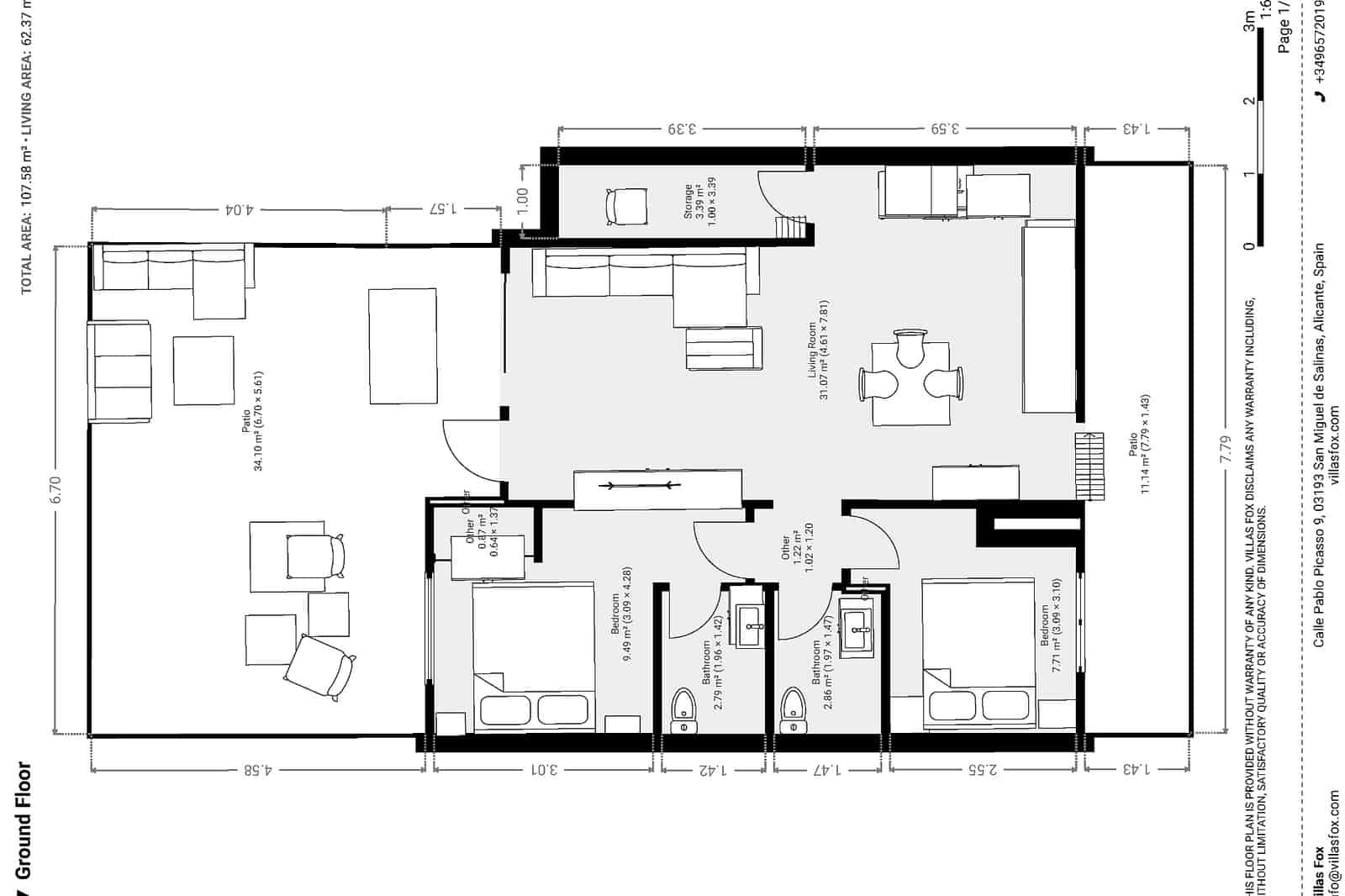 2 camera da letto Appartamento in vendita in San Miguel de Salinas con piscina - 239.999 € (Rif: 9989473)